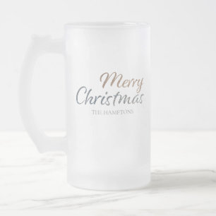 Vroege kerstfeestjes Silver en Gold Glitter - Aang Matglas Bierpul