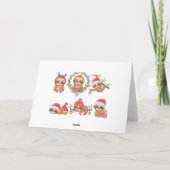 Vroege kerstfeestkaart feestdagen kaart (Achterkant)
