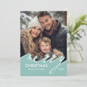 Vroege kerstfeestkaarten feestdagenkaart (Staand voorkant)