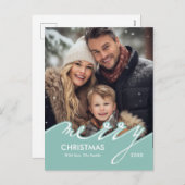 Vroege kerstfeestkaarten feestdagenkaart (Voorkant / Achterkant)