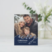 Vroege kerstfeestkaarten feestdagenkaart (Staand voorkant)