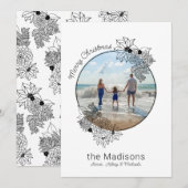 Vroege kerstflesjes Lijst-vakantiekaart Feestdagenkaart (Voorkant / Achterkant)