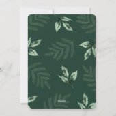 Vroege kerstflorale niet-fotofeestkaart feestdagenkaart (Achterkant)