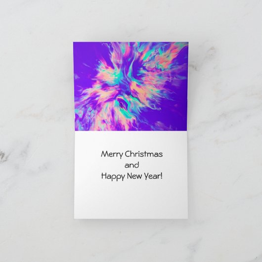 Vroege kerstflorescentiekaart kaart (Binnen)