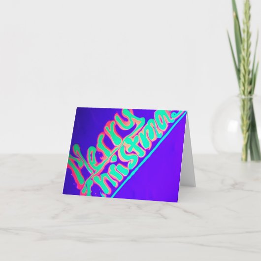 Vroege kerstflorescentiekaart kaart (Voorkant)