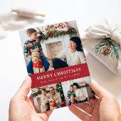 Vroege kerstfoto Collage Holiday Kaart