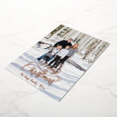 Vroege kerstfoto-Folie Folie Feestdagenkaart (Gedraaid)