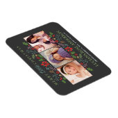 Vroege kerstfoto geboorteaankondiging magneet (Rechterzijde)