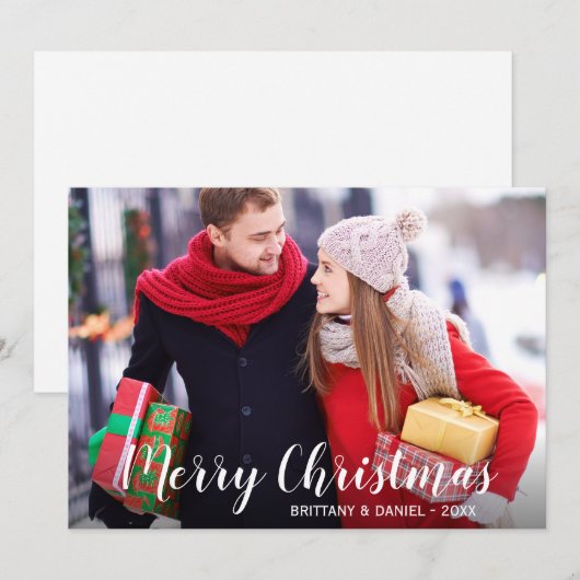 Vroege kerstfoto Kaart WS (Voorkant / Achterkant)