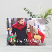 Vroege kerstfoto Kaart WSt (Staand voorkant)