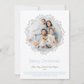Vroege kerstfoto met platte feestdag feestdagenkaart (Voorkant)