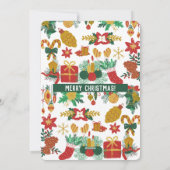 Vroege kerstfotofeestkaart feestdagenkaart (Achterkant)