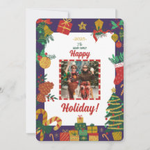 Vroege kerstfotofeestkaart