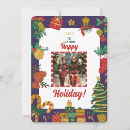 Vroege kerstfotofeestkaart feestdagenkaart