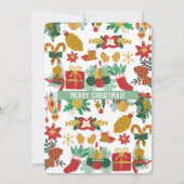 Vroege kerstfotofeestkaart feestdagenkaart (Achterkant)