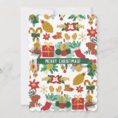 Vroege kerstfotofeestkaart feestdagenkaart (Achterkant)