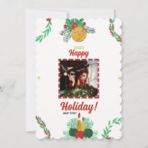 Vroege kerstfotofeestkaart