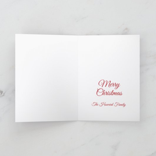 Vroege kerstfotofeestkaart kaart (Binnen)