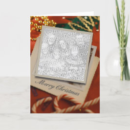 Vroege kerstfotokaart feestdagen kaart