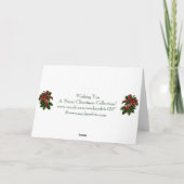 Vroege kerstfotokaart feestdagen kaart (Achterkant)