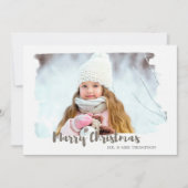 Vroege kerstfotokaart feestdagenkaart (Voorkant)