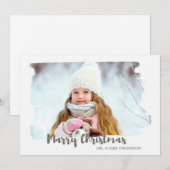 Vroege kerstfotokaart feestdagenkaart (Voorkant / Achterkant)