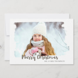 Vroege kerstfotokaart feestdagenkaart