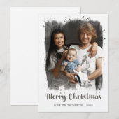 Vroege kerstfotokaart feestdagenkaart (Voorkant / Achterkant)