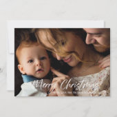 Vroege kerstfotokaart feestdagenkaart (Voorkant)