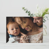 Vroege kerstfotokaart feestdagenkaart (Staand voorkant)