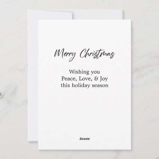 Vroege kerstfotokaart feestdagenkaart (Achterkant)