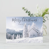 Vroege kerstfotokaart feestdagenkaart (Staand voorkant)