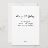 Vroege kerstfotokaart feestdagenkaart (Achterkant)