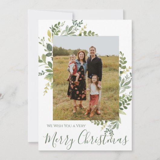 Vroege kerstfotokaart kaart (Voorkant)