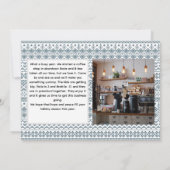 Vroege kerstfotokaart kaart (Achterkant)