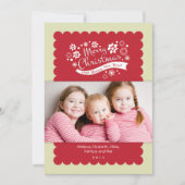 Vroege kerstfotokaart kaart (Voorkant)