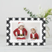 Vroege kerstfotokaart voor de Feestdagen Feestdagenkaart (Staand voorkant)