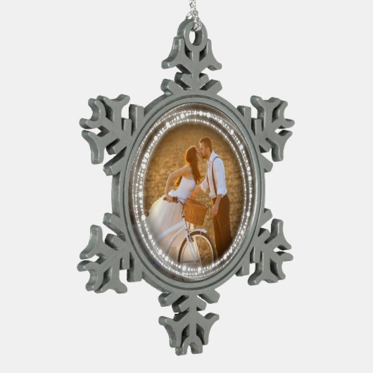 Vroege kerstfoto's voor Merry & Bright Sparking Ci Tin Sneeuwvlok Ornament (Links)