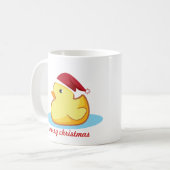 Vroege kerstgele rubbereend mok (Voorkant links)