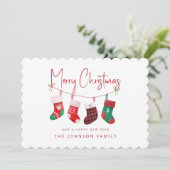 Vroege kerstgerechten feestdagenkaart (Staand voorkant)