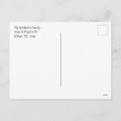 Vroege kerstgerechten feestdagenkaart (Achterkant)