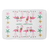 Vroege kerstgevlamingoenen Staartdecor Badmat (Voorkant)