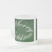 Vroege kerstgroene feestglas Mok set (Voorkant links)