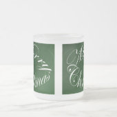 Vroege kerstgroene feestglas Mok set (Center)