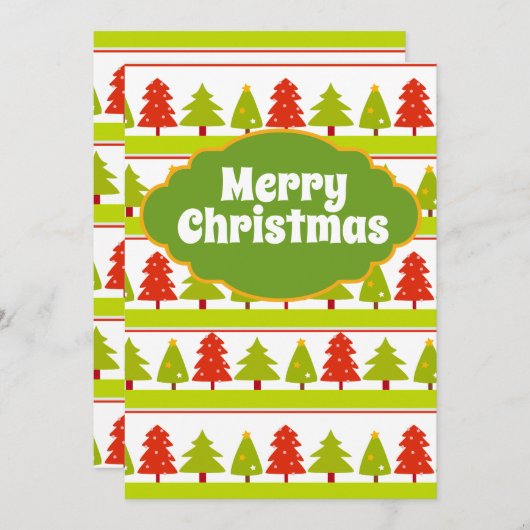 Vroege kerstkaart (Voorkant / Achterkant)