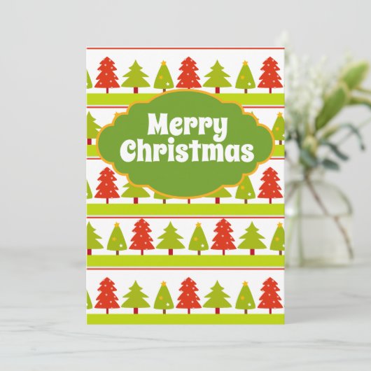 Vroege kerstkaart (Staand voorkant)