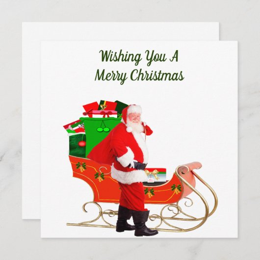 Vroege kerstkaart (Voorkant / Achterkant)