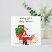 Vroege kerstkaart (Staand voorkant)