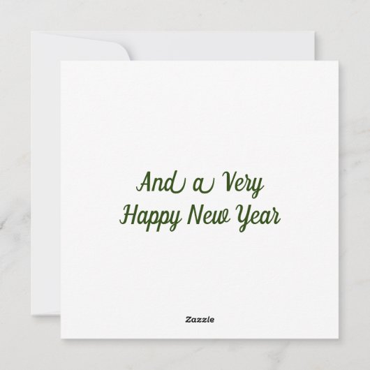 Vroege kerstkaart (Achterkant)