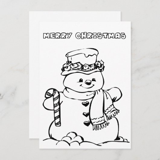 Vroege kerstkaart (Voorkant / Achterkant)